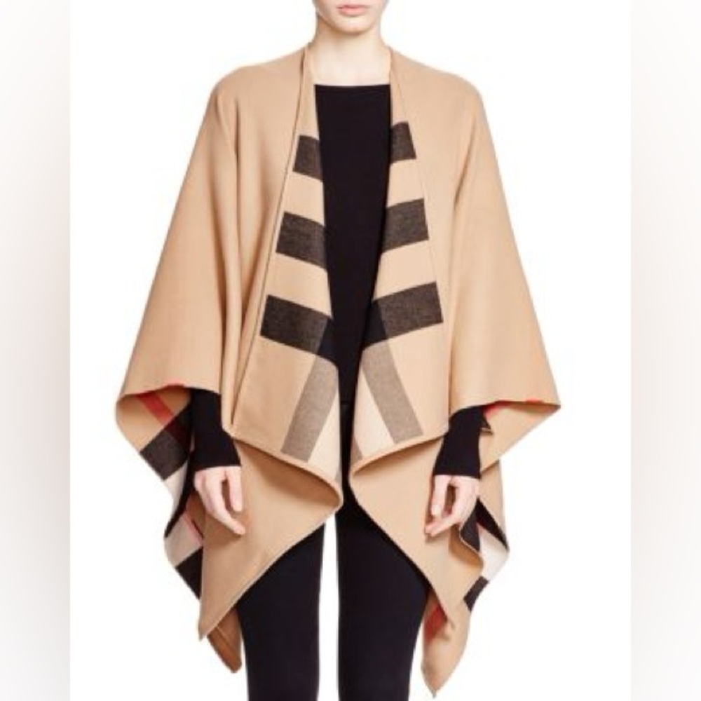 NWT Burberry Reversible Charlotte Cape - Picture 3 of 12